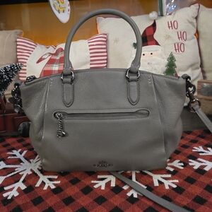 Coach Elise Satchel in polished pebbled leather EUC